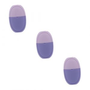 Healeved 3 Pièces bac à glaçons cercles foncés moule à sphère de glace rouleau à glace pour le visage et les yeux moule à rouleau à glace glaçons pour le visage Gel de silice Violet (Accompany JY, neuf)