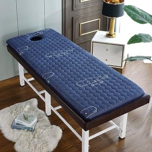 LXJDDLD Protection De Table Massage De Station Thermale,Surmatelas en Mousse Mémoire De Forme pour Table Massage,Matelas Beauty Bed avec Trous,Tête Carrée,3 Options D'épaisseur,Whale,70x180cm 6cm (JingJieZuBaiHuoJingXiaoBu, neuf)