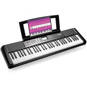 Clavier Piano 61 Touches, Piano Numérique, avec Pupitre, Fonction d'Enregistrement et de Programmation, Pianos Numériques pour Enfants, Adultes, Débutants (Clavier électronique 61 touches) (BRT Store, neuf)