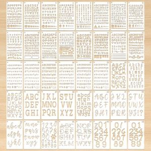 FuxFuis 40 PCS Pochoirs Lettres et Chiffres, Pochoir Plastique Lettre Pochoir pour Scrapbooking PochOir Chiffres pour Peinture PochoiRs pour Journal PochoiR Dessin Enfant pour Bricolage 10.5 * 18cm (CRED&Iacute;VEL E CRUCIAL - UNIPESSOAL LDA, neuf)