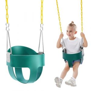 VEVOR Siège de balançoire pour Tout-Petits, 68 kg, siège de balançoire pour bébé à Dossier Haut, avec chaînes et mousquetons enduits, pour Les Tout-Petits de 3 Ans et Plus, intérieur et extérieur (Vevor Direct Store FR, neuf)