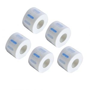 [Bandes de Cou R&eacute;sistantes &agrave; la d&eacute;chirure] Papier de Cou Coiffure Flexible et Extensible pour la Coupe Cheveux - 5 Rouleaux, Blanc, Ajustement Universel pour une Utilisation Professionnelle et &agrave; (Stomrud, neuf)