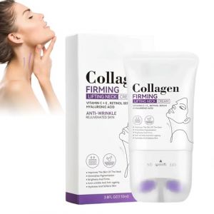 HOUSN Cr&egrave;me Pour Cou Cr&egrave;me Raffermissante Cou Hydratante Intensive Nourrissante Anti-Dess&egrave;chement &agrave; la Collag&egrave;ne pour Peau du Lisse et Ferme, Anti-Rides, Anti-&Acirc;ge (Qiaokougxt, neuf)