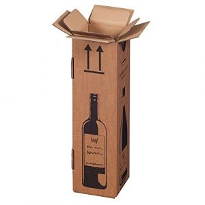 Carton d'exp&eacute;dition bouteilles "Magnum" Carton &agrave; vin pour 1 Magnum - bouteilles de vin (Certificat PTZ - DHL) (10) (Karton-billiger, neuf)