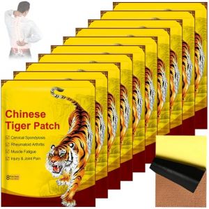 Mineup Patch Anti Douleur, 80 Patch Chauffant Dos, Patch De Soulagement Douleur Tigre, Patch De Soulagement De Douleur, Patchs Patch Chauffant Dos, Pain Relief Patches Pour Douleurs Cou,Nuque,Epaules (HUAYI -EU, neuf)