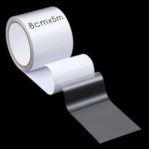 Sinmoe Ruban de Bâche PVC Adhésive Imperméable Kit de Réparation Bâche de Camion Etanche Ruban de Réparation de Toile de Tente pour Auvent Patchs de Bâche en Tissu de Camion(Transparent) (Quuaancmi, neuf)