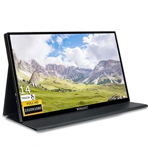 WIMAXIT Moniteur Portable &agrave; &eacute;cran Tactile 14 Pouces, 98% sRGB 400cd/m2 1920 &times; 1080 Full HD IPS Computer Display avec,VESA et 2 Ports USB-C, Mini HDMI Dual Speaker Couverture (JOKIC VIDEO, neuf)