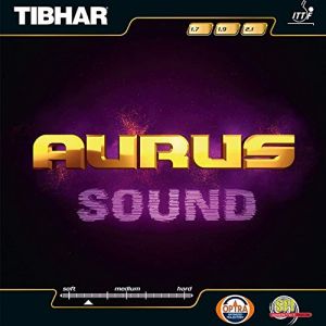 Tibhar Aurus Sound Revêtement en caoutchouc pour table de ping pong, Rouge, 2.1mm (TT-Shop Ostalb, neuf)