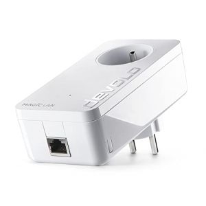 devolo Magic 1 LAN, Adaptateur CPL - jusqu'&agrave; 1.200 Mbits/s, 1x Port Ethernet Gigabit, Prise integr&eacute;e, Blanc (AC Electro, neuf)