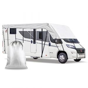 Housse de Toit de Protection pour Camping Car, 210D Imperm&eacute;able B&acirc;che de Caravane, 6,5 X 3 M&egrave;tres/21 X 10 Pieds B&acirc;che de Protection de Toit pour Caravanes (6.5 x 3 m/255 x 118 Pouce) (JinsenTGG, neuf)
