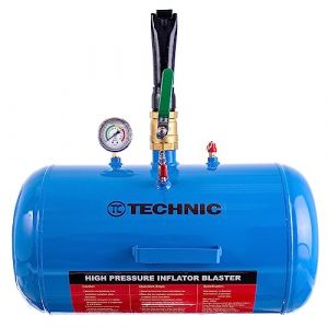 Gonfleur, Gonfleur de Pneu Professionnel, Booster d'Air 40l, Gonfleur d'Amortisseur de Pneu, Canon &agrave; Air, Aide au Remplissage, Canon &agrave; Air avec Manom&egrave;tre &agrave; Glic&eacute;rine pour les Ateliers de Service (Airtools24, neuf)