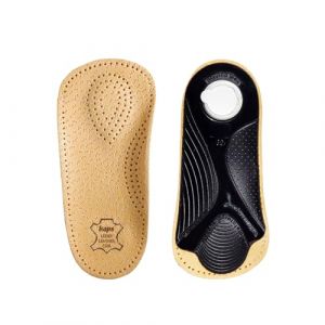 Kaps Semelles orthop&eacute;diques en cuir 3/4 avec support d'arc longitudinal et transversal, inserts de chaussures orthop&eacute;diques pour hommes et femmes, bol&eacute;ro (40 EUR) (JMFA LTD, neuf)