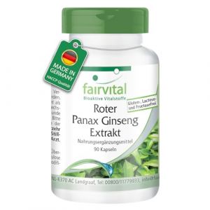 Fairvital | Panax Ginseng rouge Extrait 400mg 90 g&eacute;lules - ginseng cor&eacute;en - C.A. Meyer (Fairvital - substances vitales bioactives, neuf)