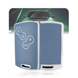 LELNOOS Coque Cl&eacute; Voiture, Silicone &Eacute;tui Cle Etui Clef Protecteur Cache Cles pour Renault Captur Clio 4 Megane 3 Scenic 3 Zoe Koleos Laguna Trafic Kadjar Fluence Espace Modus Rafale Symbioz Kangoo (LELNOOS, neuf)