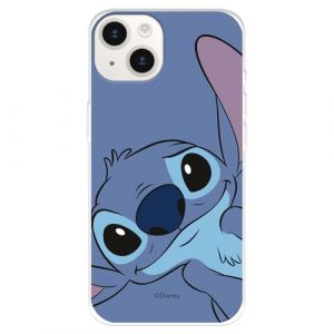 Coque compatible avec iPhone 15 Plus Officielle Disney Votre Ami Stitch pour prot&eacute;ger votre t&eacute;l&eacute;phone portable Coque en silicone transparente souple sous licence officielle Lilo & Stitch (La Casa de Las Carcasas, neuf)