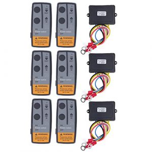 Kit de T&eacute;l&eacute;commande de Treuil sans Fil de R&eacute;cup&eacute;ration 12 V 24 V pour Camion ATV SUV Contr&ocirc;leur de Commutateur de Combin&eacute; 75ft Ensemble de Commutateur de T&eacute;l&eacute;commande sans Fil de Treuil &eacute;lectrique Uni (Terisassa, neuf)