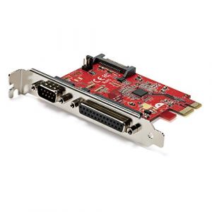 StarTech.com Carte PCIe avec Port S&eacute;rie/Parall&egrave;le - Carte Combo PCI Express avec 1x Port DB25 Parall&egrave;le & 1x Port S&eacute;rie RS232 - Carte Contr&ocirc;leur/Adaptateur - Carte PCIe Imprimante (PEX1S1P950) (DirectfromStarTech, neuf)