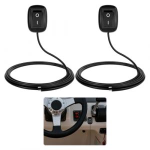 Interrupteur 12v, 2 Pi&egrave;ces 12V 1m cable Interrupteur 12v Etanche, Interrupteur Etanche 12v, adh&eacute;sif double face, Convient pour une Utilisation Dans Divers &eacute;quipements &eacute;lectriques Dans les Voitures (AMAAL ABD LIMITED, neuf)