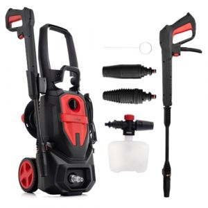 LEHMANN Denver Nettoyeur Haute Pression avec Pompe en Aluminium, 2200 W, Max. 240 Bar, D&eacute;bit 480 l/h, Tuyau Haute Pression de 10 m, Accessoires Inclus - Buse R&eacute;glable, Buse Turbo, Lance &agrave; Mousse (Lehmann HG, neuf)