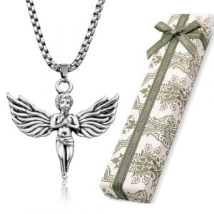 BLPRKOT Communion Ange Gardien Premi&egrave;re Communion Pendentif Ange Gardien Figurine Communion Fille Premiere Communion Communion Garcon Figurine Communion Bracelet Ange Cadeau Communion (WANGLIWEI STORE, neuf)