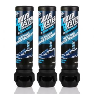 Spray D&eacute;sodorisant Chaussures Odour Buster | Parfum Frais Longue Dur&eacute;e Sneakers, Chaussures Habill&eacute;es & Sport | Formule Sans R&eacute;sidus | Double Buse | 100ml (100 ml (Paquet de 3)) (CREASE PROTECT, neuf)