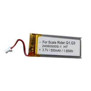 XINLANTECH Batterie de rechange 3,7 V 500 mAh pour casque Bluetooth Cardo Scala Rider Q1 Q3 Schuberth Rider Q3 BAT00003 (XINLANTECH, neuf)