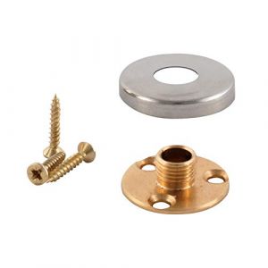 Douille de lampe de montage de plaque arrière ElekTek - Vis à filetage mâle de 10 mm avec cache -fil - Se combine à la douille-patère E27 de 10 mm Nickel (Buy It Better Limited, neuf)