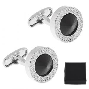 Bouton de manchette homme, Boutons de manchette pour homme, bouton de manchette, bouton manchette homme, Pour chemise, Pour mariage et soirée d'affaires, Noir (lets xia, neuf)