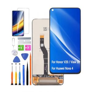 &Eacute;cran LCD pour Honor V20 / View 20 / Huawei Nova 4 &Eacute;cran de rechange Kit de r&eacute;paration (HLYGZX, neuf)