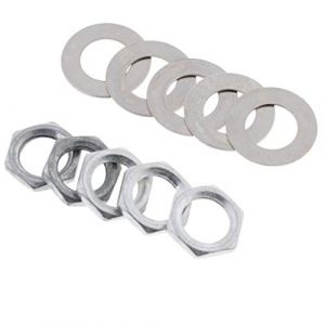 Pack 5x Noix de Guitare &Eacute;lectrique Sortie Entr&eacute;e &Eacute;crous Rondelles Joints, 8mm (Milageto-EU, neuf)