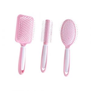 FRCOLOR 3 Pièces peigne de massage presure massager peignes accessoires the cosymoo accessoires pour cheveux peigne à cheveux peigne à cheveux bouclés rose (Laners, neuf)