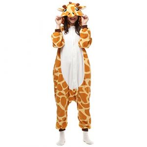 ZKomoL Pyjamas Onesies Cosplay Adulte Unisexe Animaux Halloween Costume Robe Loungewear (Champion France, neuf)