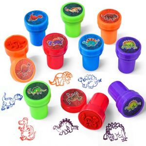 OSDUE Tampons, 10 Pièces Dinosaure Animal Tampons, Tampon Auto-Encreurs, Animaux Tampon,pour Fêtes, Prix Scolaires, Cadeaux D'anniversaire (PLUM-MARKETING, neuf)
