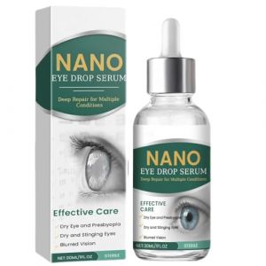 S&eacute;rum pour les yeux Nano, gouttes oculaires pour la presbytie, gouttes oculaires pour la r&eacute;cup&eacute;ration de la vision, soulage la fatigue oculaire, soins oculaires (1 pi&egrave;ce) (AGNESshe-fr, neuf)