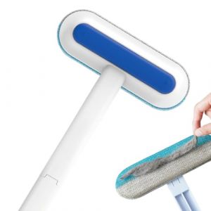 Brosse d'&eacute;pilation des poils d'animaux - Grattoir multifonction &agrave; long manche - Nettoyeur de peluches r&eacute;utilisable - Peigne pour tapis - Pour rembourrage, meubles, v&ecirc;tements, carrelage (danyif, neuf)