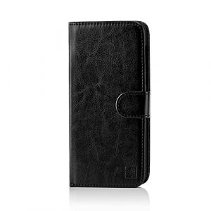 32nd &Eacute;tui Portefeuille en Cuir PU Flip Coque pour Nokia 6 (2017), Housse avec Fentes CB et Fermeture Magn&eacute;tique - Noir (32ndShop, neuf)