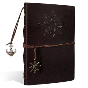 Joy & Inspiration PU Cuir Carnet de Notes A5 Marron Fonc&eacute; Rechargeable Journal Vintage Spiral&eacute; Carnet de Voyage 160 Pages 80 Feuilles Rechargeable Notebook Journal (joy&ins, neuf)
