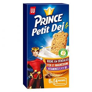 LU PRINCE - Biscuits Petit Déjeuner Céréales 300g - Saveur croustillante et nutritive - Idéal pour le petit déjeuner - Version pratique de biscuits aux céréales - Lot De 4 (J&S France, neuf)