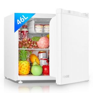 FOHERE Mini Frigo 46L, Mini R&eacute;frig&eacute;rateur Monoporte, Thermostat R&eacute;glable, &Eacute;conomie d'&Eacute;nergie, Silencieux, Petit Frigo Top avec une Porte R&eacute;versible, Mini bar pour Chambre, Bureau, H&ocirc;tel (Fuduosii, neuf)