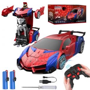 PLLYPE Voiture T&eacute;l&eacute;command&eacute;e Spider Jouet Enfant, 1:18 Voiture T&eacute;l&eacute;command&eacute;e Robot, Voiture RC Spider, 360&deg;Rotation, pour Gar&ccedil;on Fille &agrave; Partir de 3+ Ans Jeux Ext&eacute;rieur Cadeau Anniversaire No&euml;l (meng xin yuan dianzi, neuf)