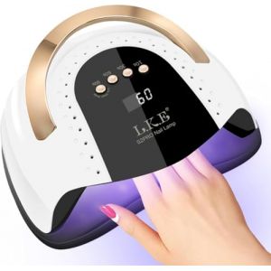 LKE Lampe &agrave; ongles UV LED, s&eacute;choir &agrave; ongles 268 W pour vernis &agrave; ongles gel avec 4 minuteurs, lampe &agrave; ongles UV professionnelle, s&eacute;choir &agrave; ongles (blanc) (AgAyA PARİS, neuf)