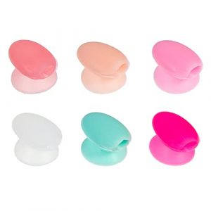 MUCKLILY 6 Pièces Housse Silicone Pour Pinceaux à Lèvres Masques à Lèvres Et De Capuchons De Protection Pour Pinceaux De Maquillage (Senike, neuf)