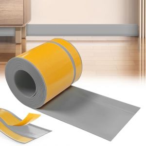 YushengTai Plinthe pvc, Gris 60 mm x 20 mm x 3m Plinthe Souple Autoadh&eacute;sive Plinthe, Plinthe PVC Souple, Plinthe Adhesive, Convient pour la Salle de Bain et la Cuisine (Gris) (YUSHENGTAI, neuf)