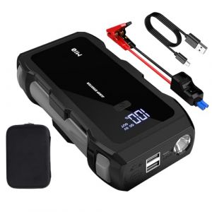 D&eacute;marreur de Batterie de Voiture,8000A 3 Modes Lumi&egrave;re Chargement USB Rapide | Booster de D&eacute;marrage Voiture - pour Berlines, Motos, Bateaux, Camping-Cars, Motoneiges, Tracteurs, SUV (Mottled time, neuf)