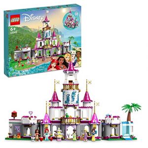 LEGO Disney Princess Aventures Épiques dans Le Château - Jouet de Construction de Château avec Figurines d'animaux, Minifigurines Princesses Ariel et Raiponce - Cadeau pour Garçons et Filles 43205 (dnmh, neuf)