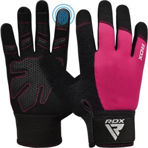 RDX Gants De Musculation Gant Fitness Gymnastique Sport Anti-D&eacute;rapant, Protection Paume Adh&eacute;rence Entrainement Halterophilie Rembourr&eacute;e Antid&eacute;rapant Respirant &agrave; &Eacute;cran Tactile &Eacute;quipement Gym &agrave; Domicile (RDXINC LTD, neuf)