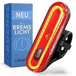 DANSI Büchel Feu arrière de vélo LED I Rechargeable Homologué StVZO pour vélo, Ebike, feu arrière de vélo LED (KLB Trade GmbH, neuf)