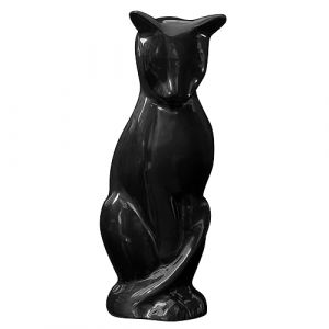 Urns Paradise, Urne Chat Surprise, Urne Funéraire pour Chat, Mémorial pour Chat, Urne pour Cendres De Crémation, Souvenir De Son Animal De Compagnie (Noir) (French Paradis, neuf)