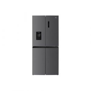Réfrigérateur 4 portes avec distributeur d'eau - 464L - Total No Frost - L79 cm x H 180 cm - Inox - Classe D (Cstore., neuf)