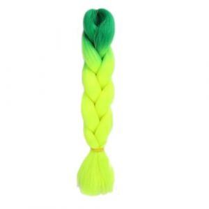LYVQZPWLRla mode synthétique, Extensions de cheveux synthétiques tressés de 61 cm for femmes, coiffures à faire soi-même, jaune, orange, blond(M38) (KanHuaDeY, neuf)